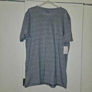 NWT Public Opinion Striped V-Neck Short-Sleeve Tee (XXL)